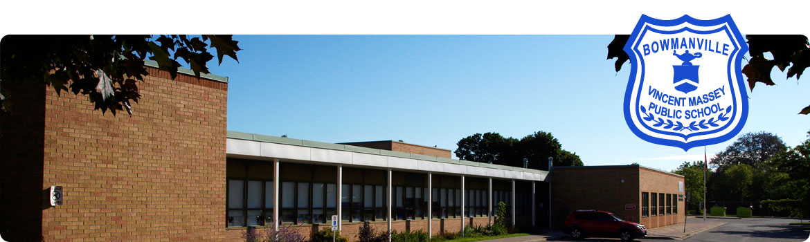 Picture of the front of Vincent Massey with Logo