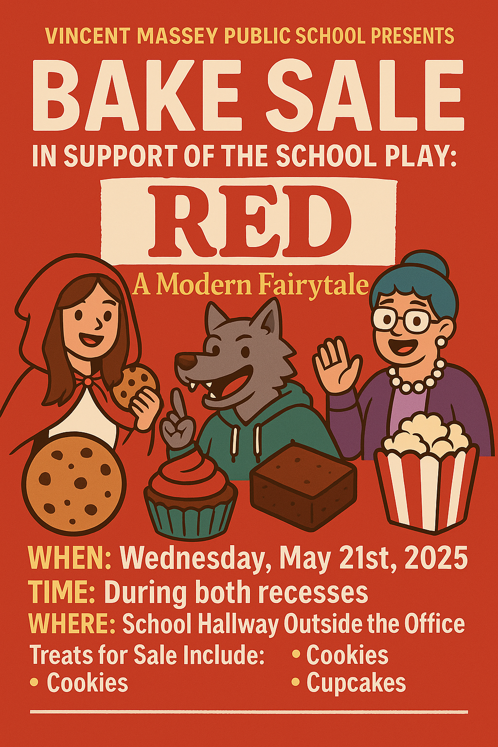 Bake Sale in Support of Theatre Performanced